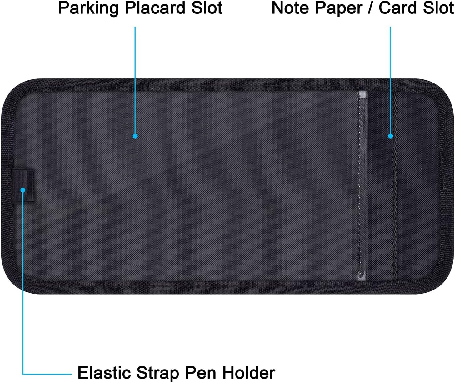 Handicap Placard Holder for Auto, Wisdompro Disabled Parking Permit Sign Protect