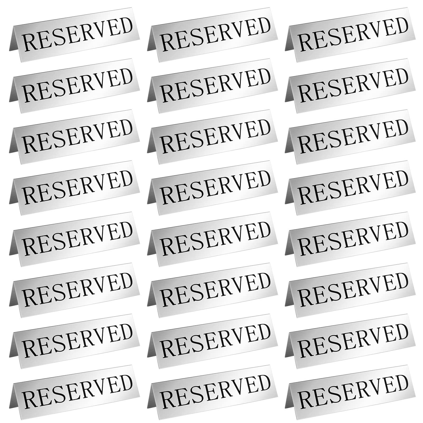 Metal Reserved Table Signs Metal Reserved Sign Double Sided Table Stand Tents Se