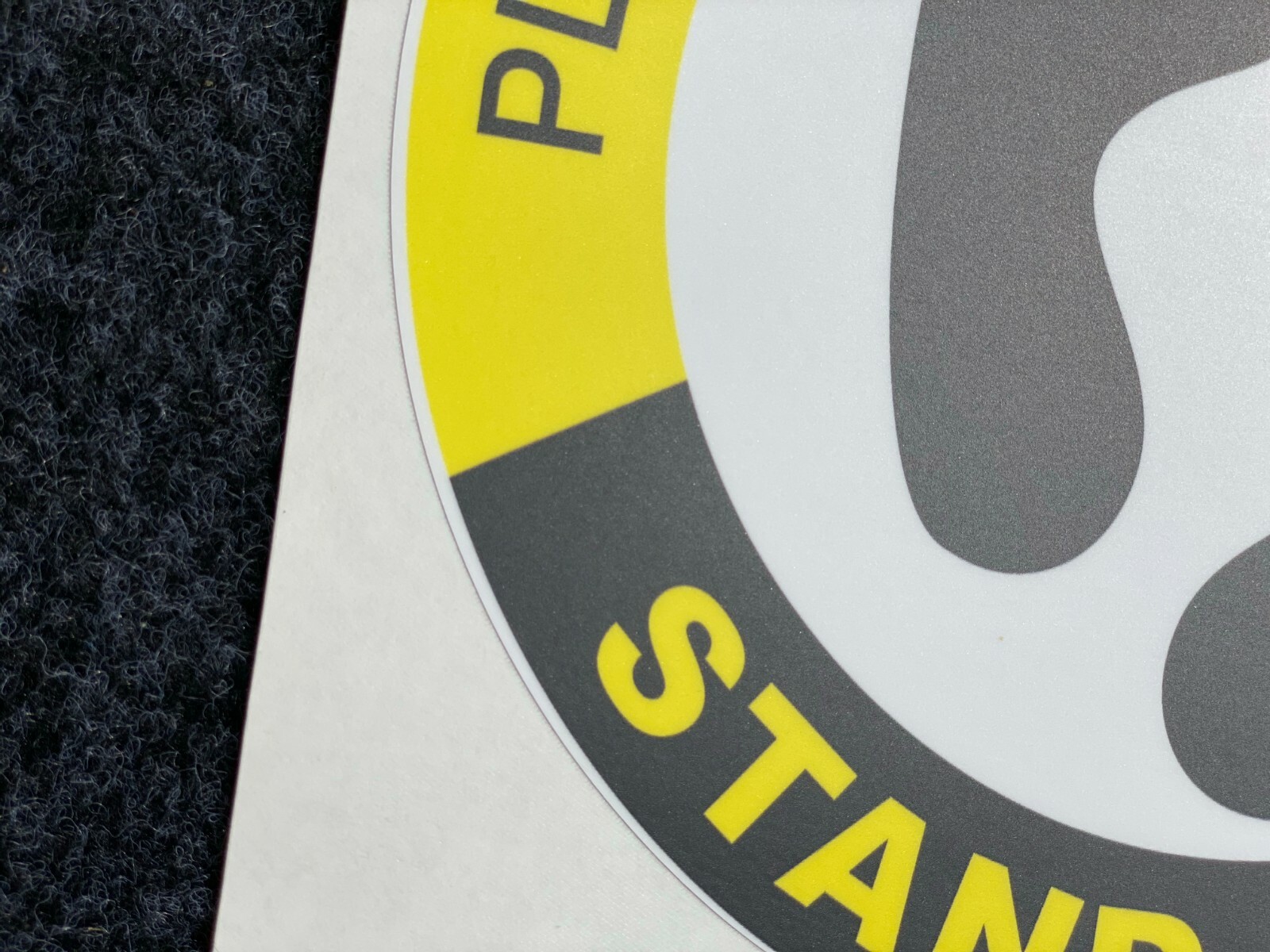 Social Distancing Floor Stickers Carpet 20 Pack With Minor Defects Vinyl Signs
