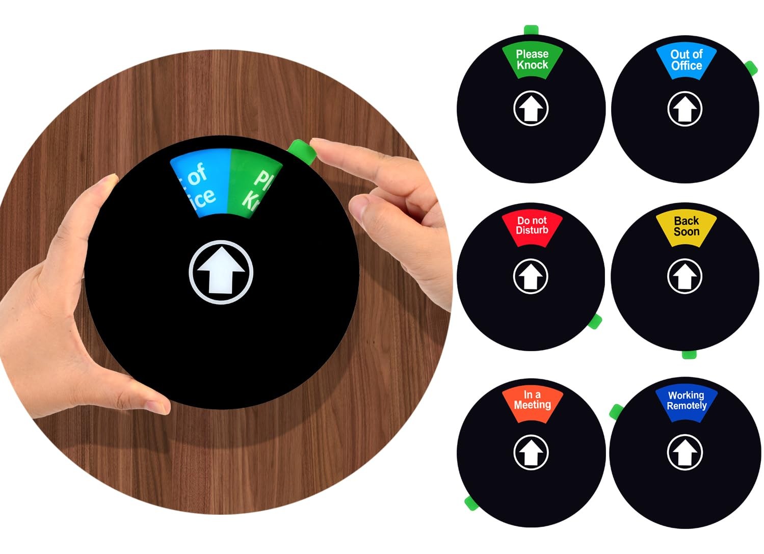 2 Pack Do Not Disturb Sign for Office Door, In a Meeting, Please Knock, Priva…