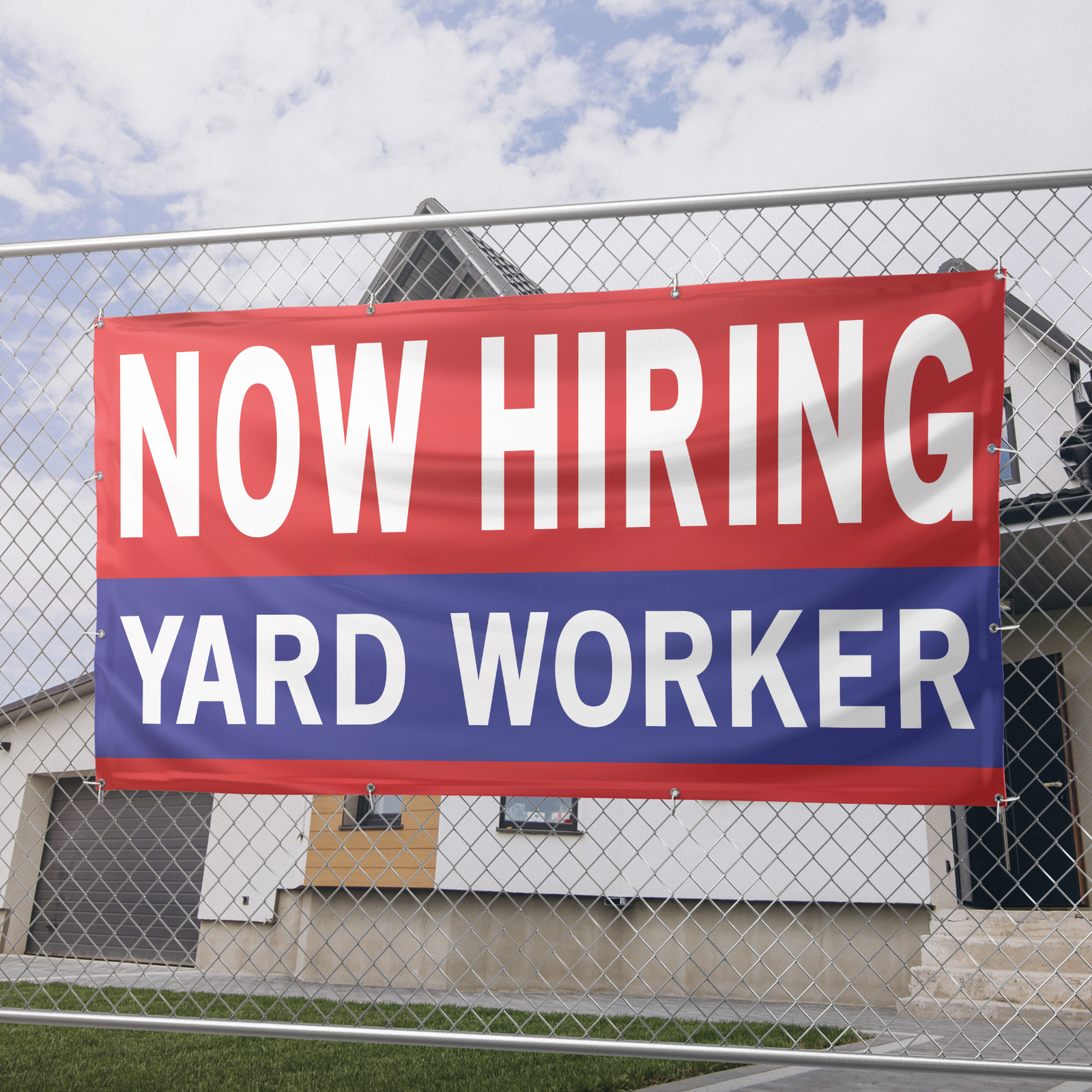 Now Hiring Yard Worker 13 oz Heavy Duty Vinyl Banner Jobs Available Lawn Care