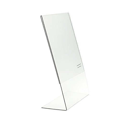SOURCEONE.ORG Clear 8.5 X 11-Inches Acrylic Slant Back Sign 6 Pack, clear