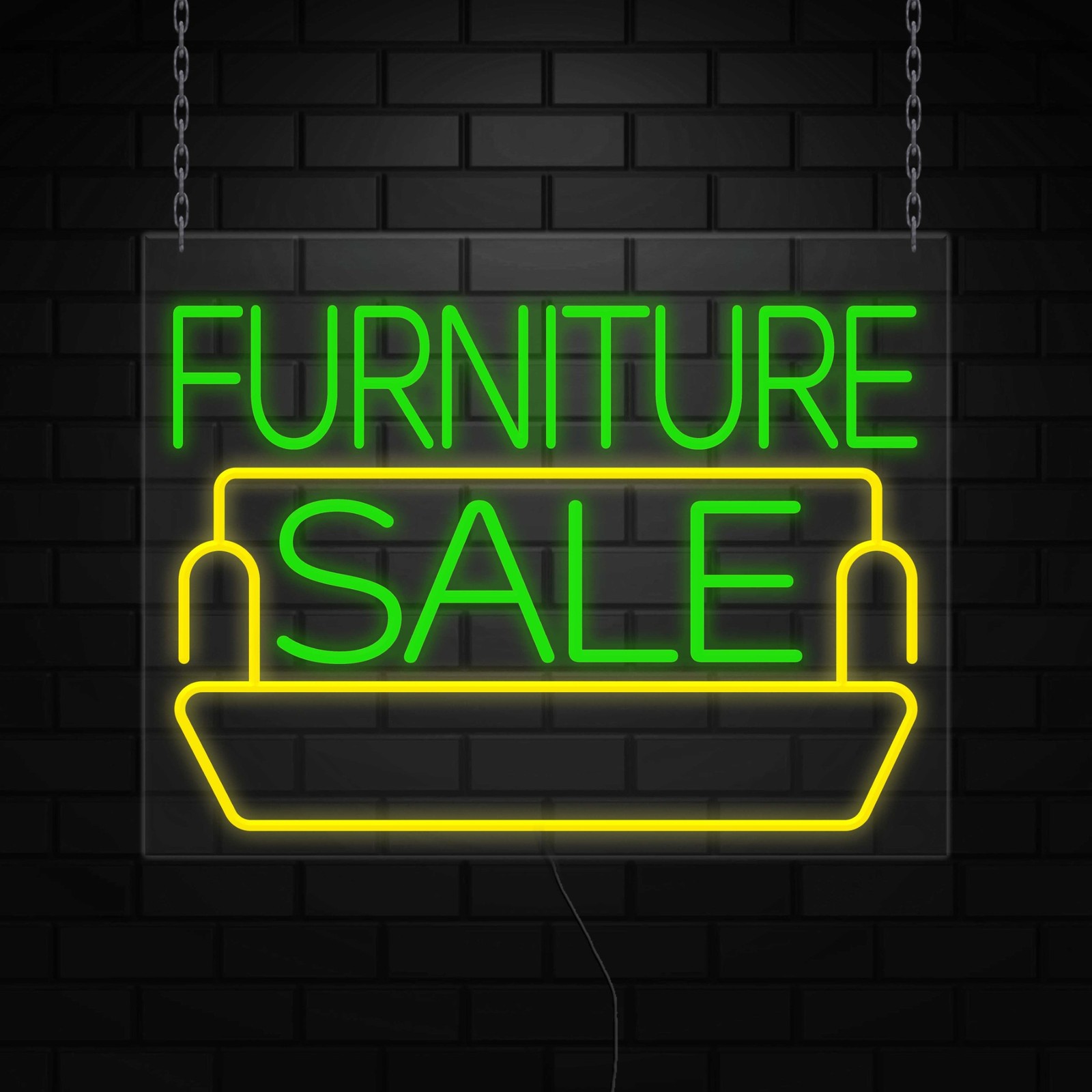 Furniture Sale Neon Sign for Retail Displays | LED Flex Neon | 31&Prime;W x 24&Prime;H x 1&Prime;D