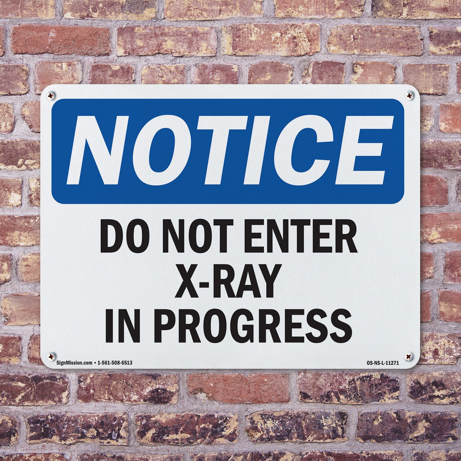 Do Not Enter X OSHA Notice Sign Metal, Plastic, Or Decal – 5 or 10 Pack