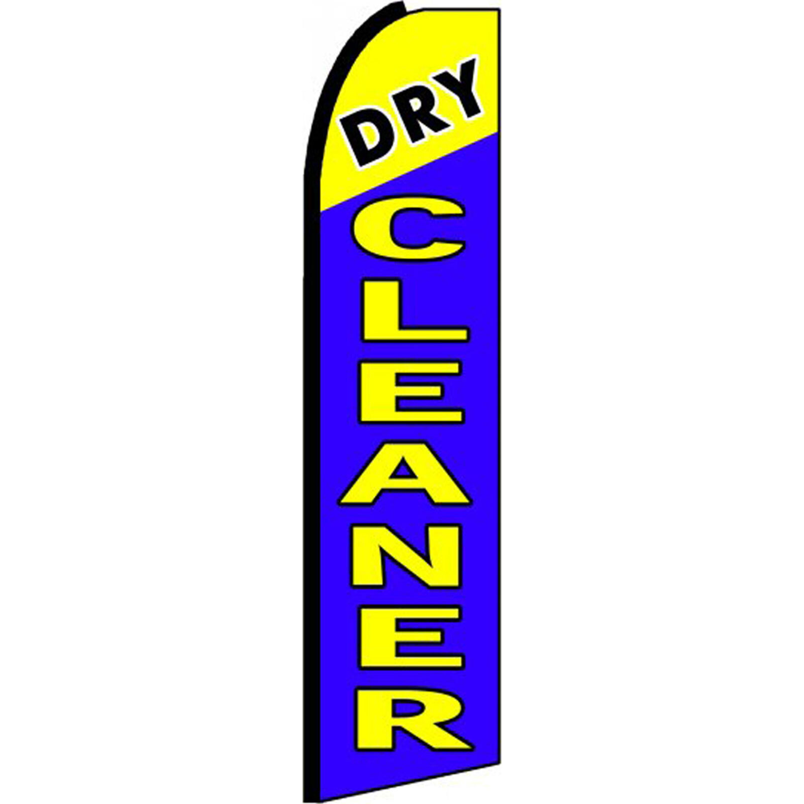 Dry Cleaners 3 ft X 11 1/2 ft Polyester Swooper Flag