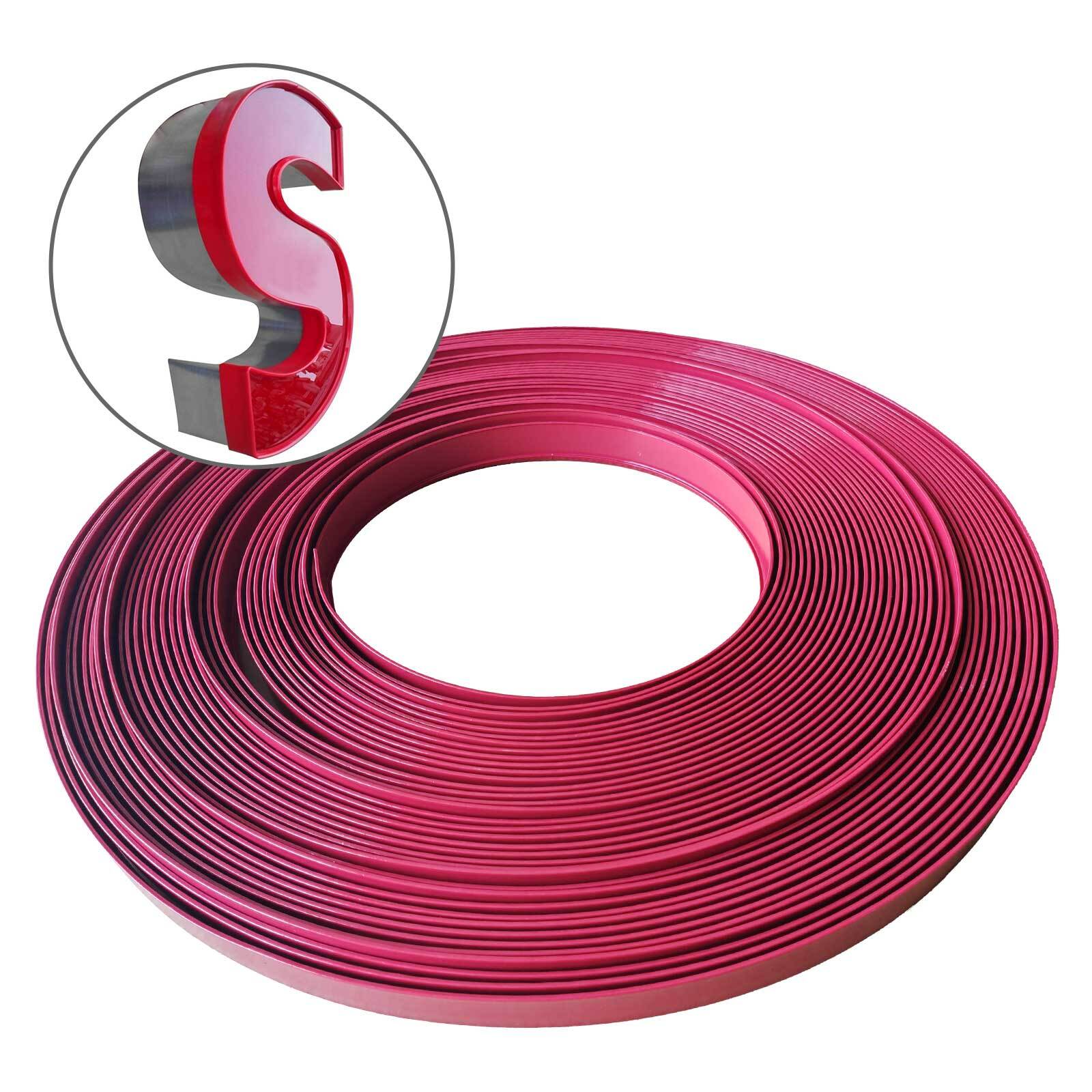 2 Rolls Red 26mm (1&Prime;) x 40m (131ft) Arrow Trim Cap for channel letter