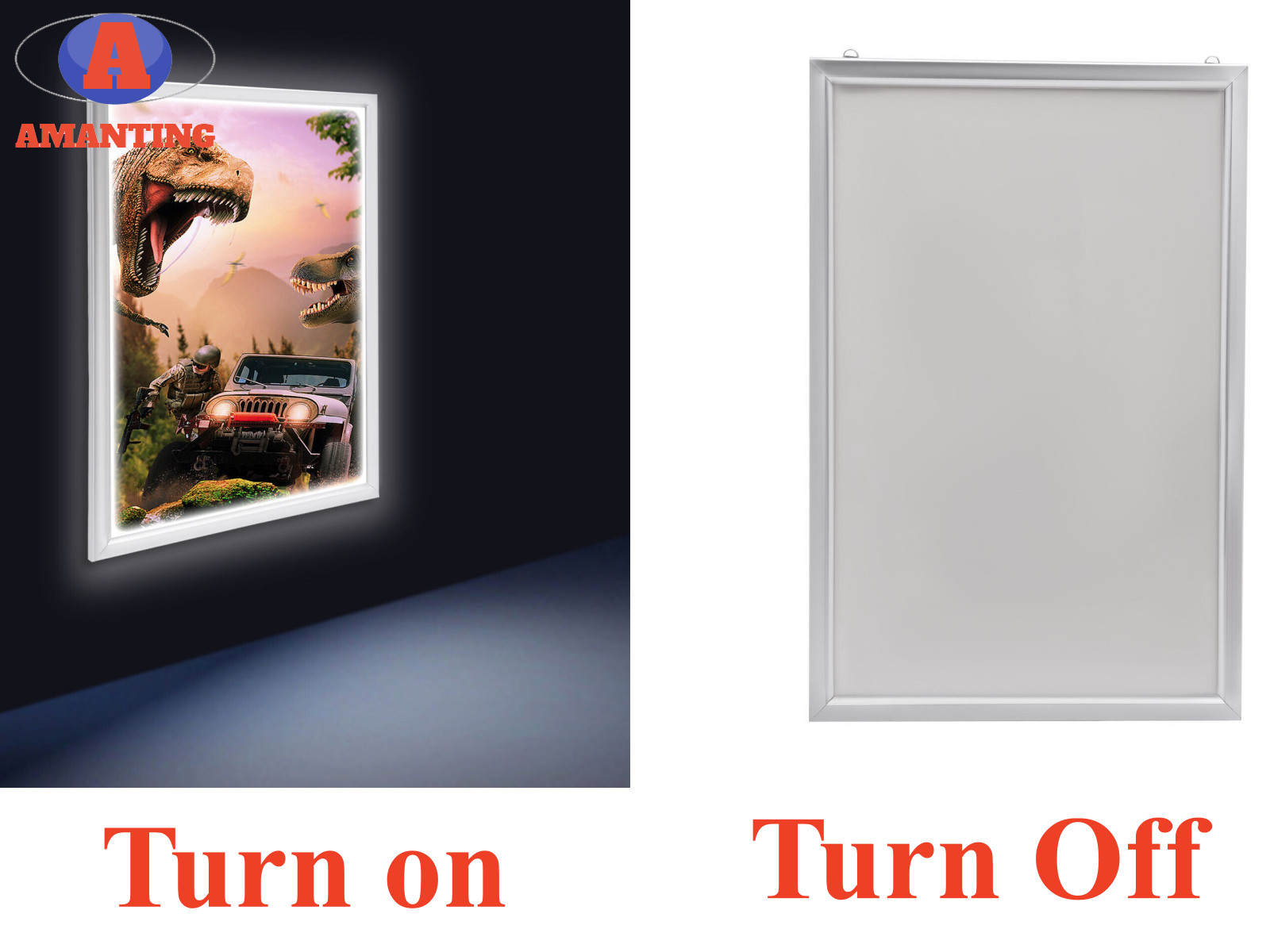 24&Prime;x36&Prime; LED Light Box Backlit Movie Poster Art Picture Frame Advertising Display