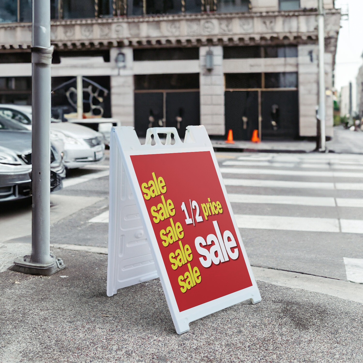 A-frame Sidewalk 1-2 Price 24&Prime; x 36&Prime; Double Sided A-Frame Sidewalk Sign