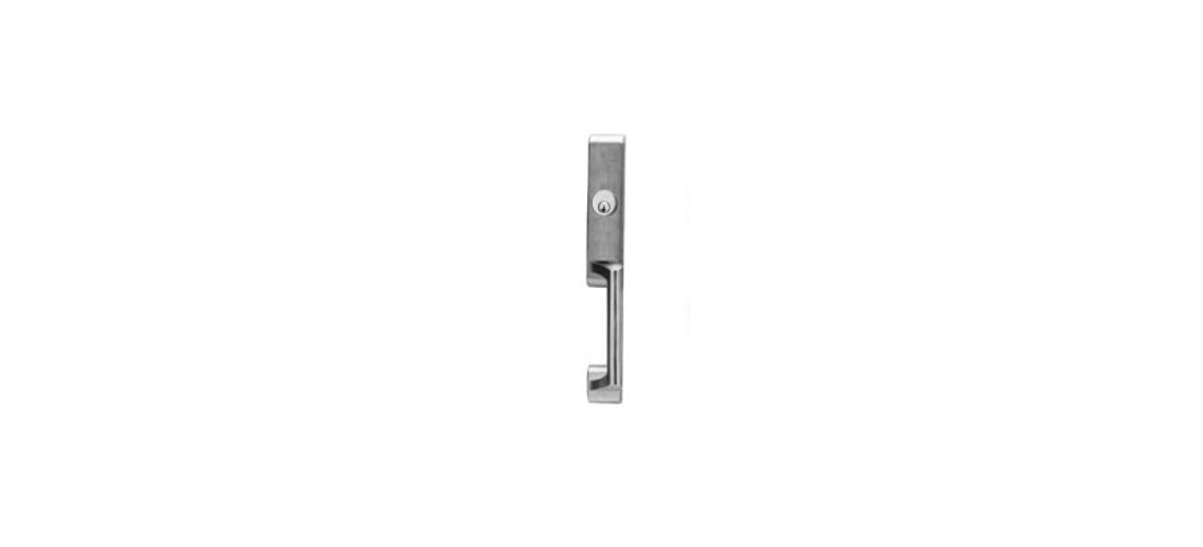 KIT- Nightlatch Pull Trim, Narrow Escutcheon Delta, Less Cylinder, Requires Rim