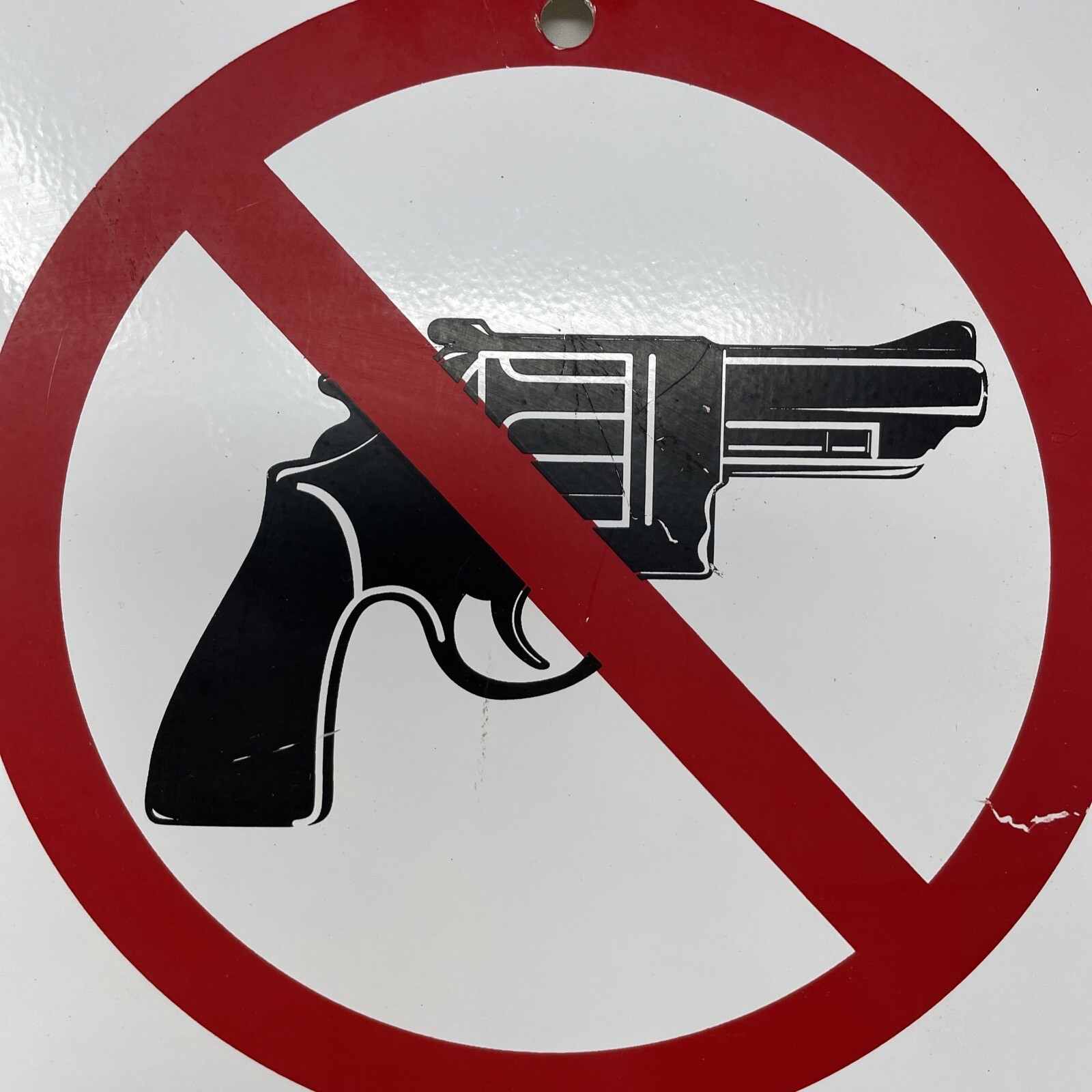 No Firearms Allowed On This Property 12X18” Metal Sign-Thick Metal