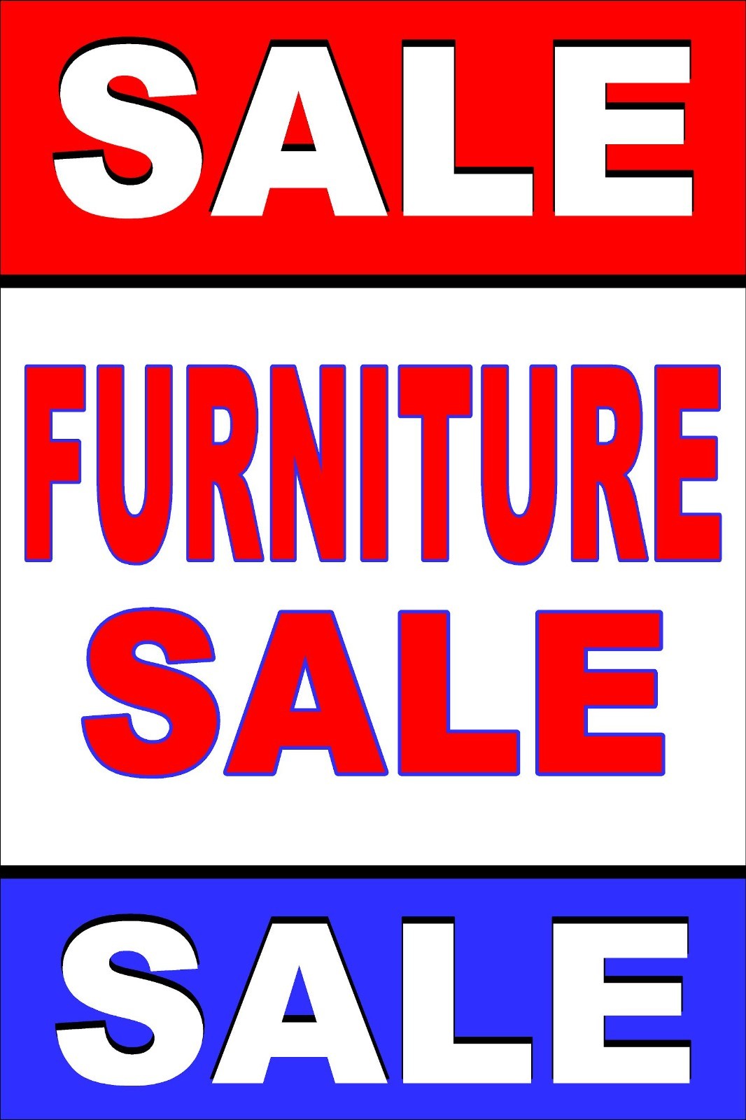 Furniture Sale Advertising Poster Sign