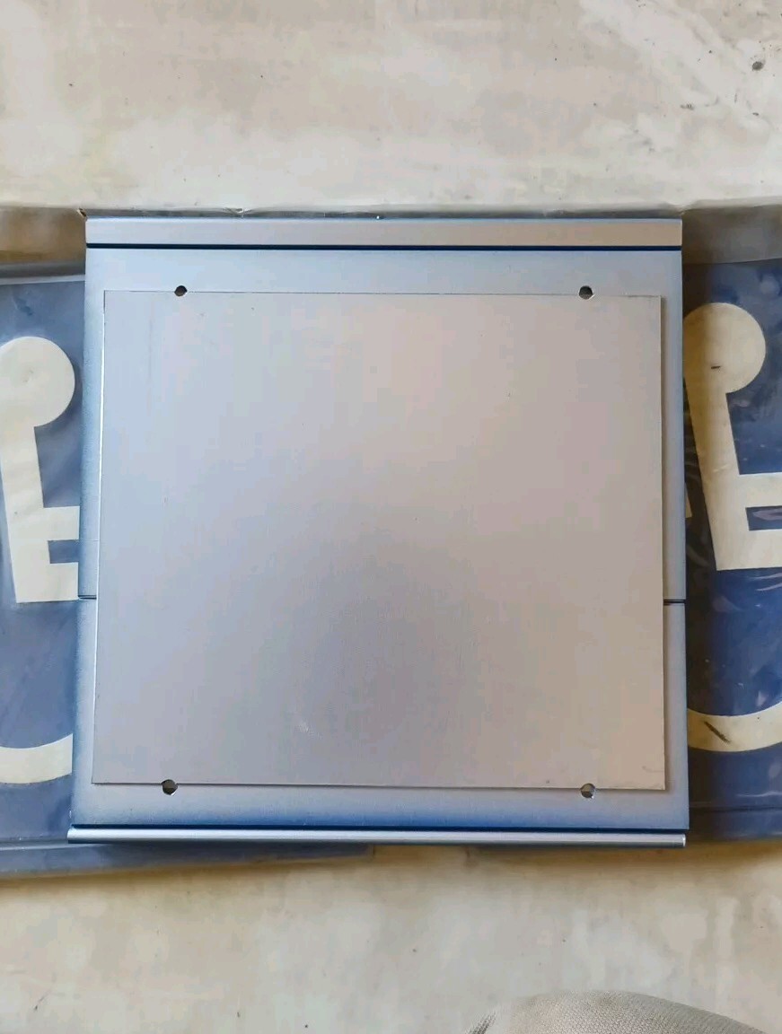 Lot of 6 Handicap 8&Prime; X 8&Prime; X 1/4&Prime; Blue Signs – Raised w/ Aluminum Back