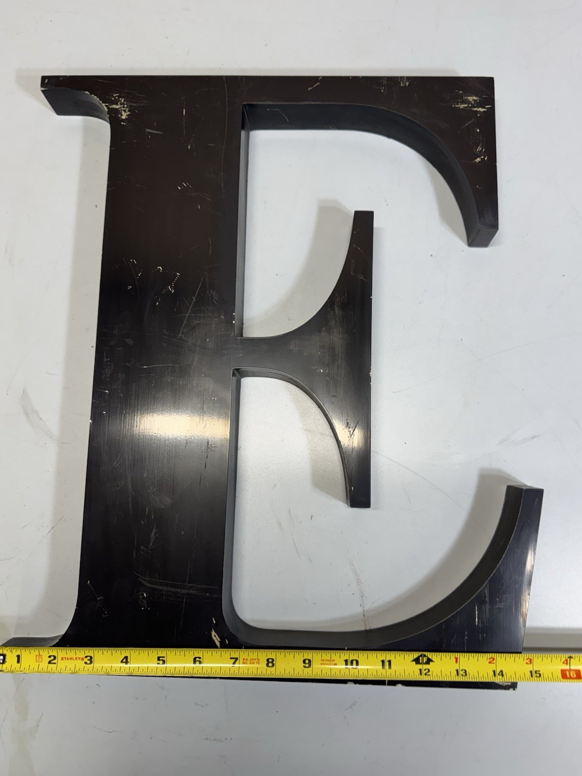 Gemini Inc 18” Cast Aluminum Architectural Letter Sign Black Commercial Letters