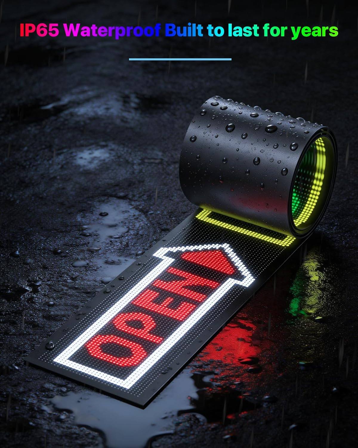 39&Prime; X 11&Prime; Programmable LED Sign – Custom Scrolling Display with Remote Control