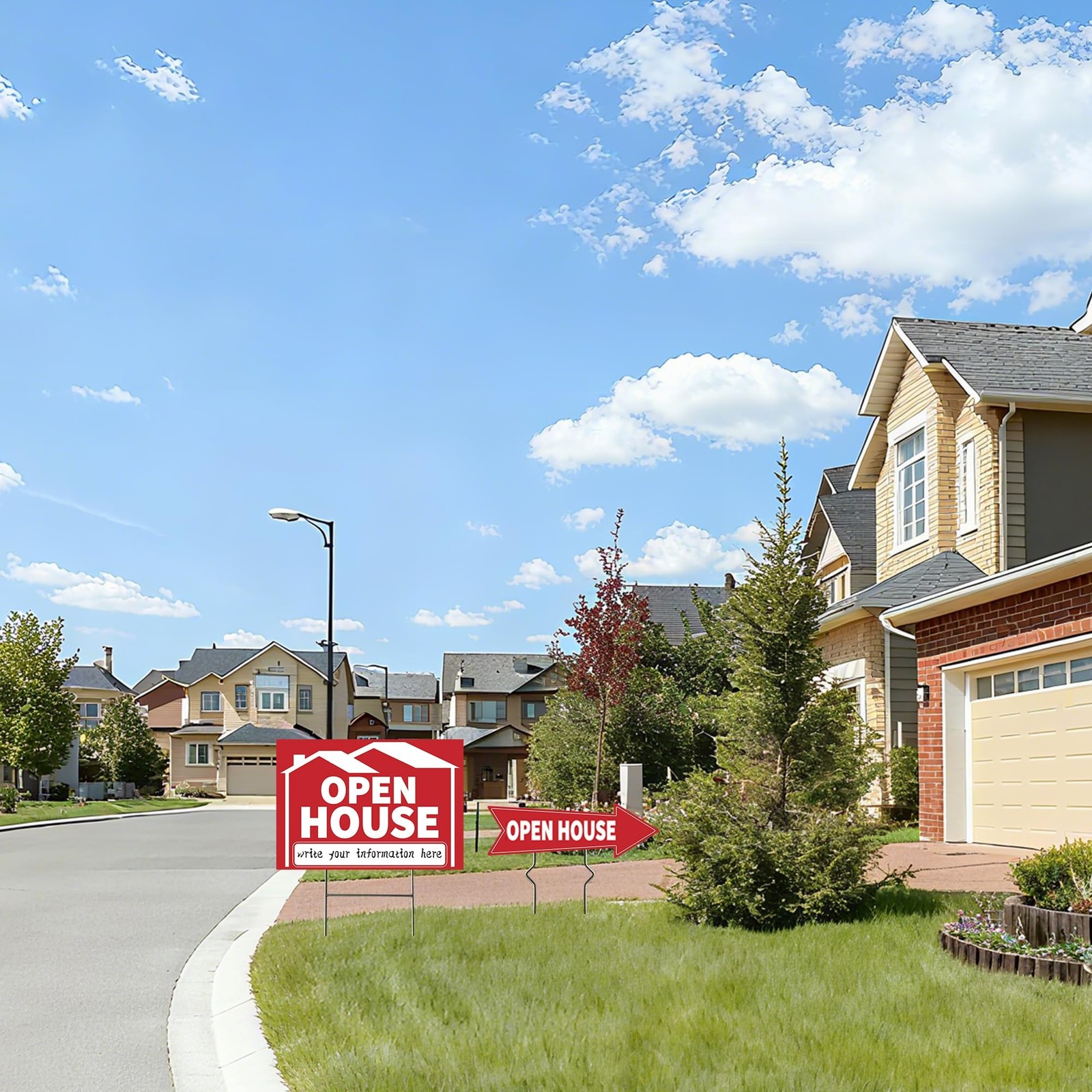 5 Pack Open House Signs, Open House Sign for Real Estate – 17&Prime;x12&Prime; Double Sid…