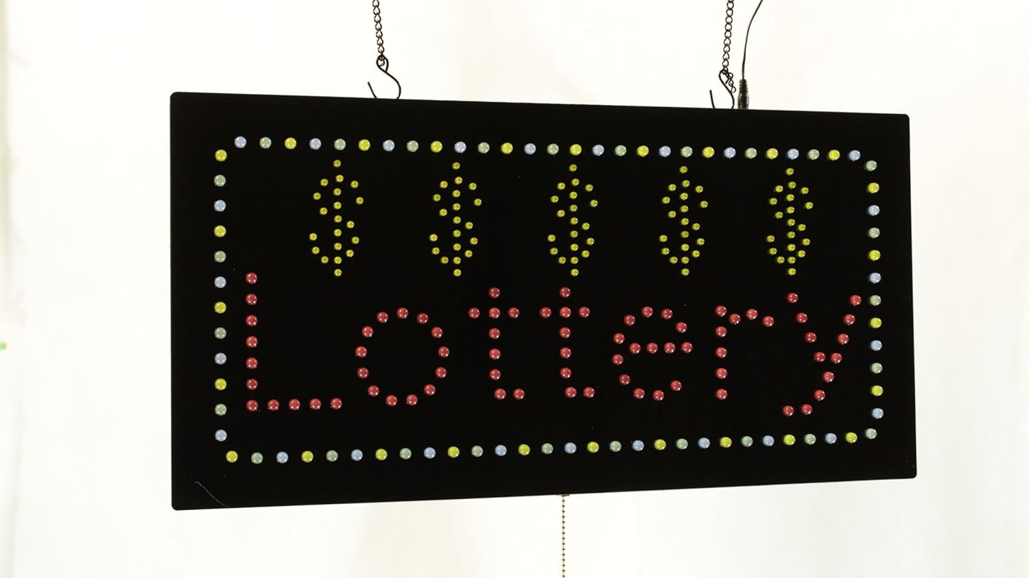 Bright LED Lottery Open Sign – 24&Prime;x12&Prime; Signboard for Grand Openings