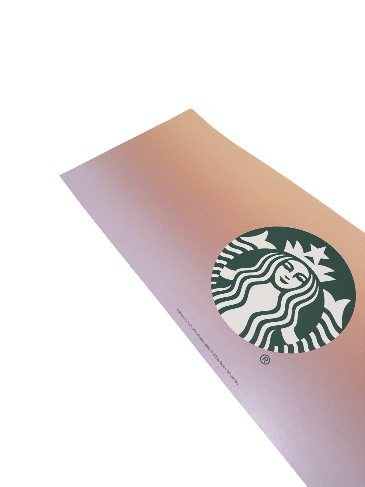 Authentic Starbucks Large Paper Store Sign – Decommissioned Target Display 36×14