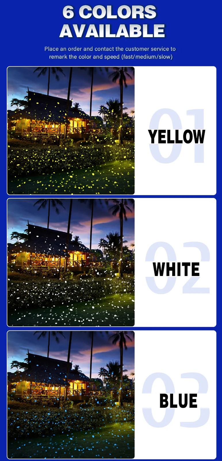 30W Waterproof LED Garden Light Dynamic Firefly Romantic Outdoor Flood Projector
