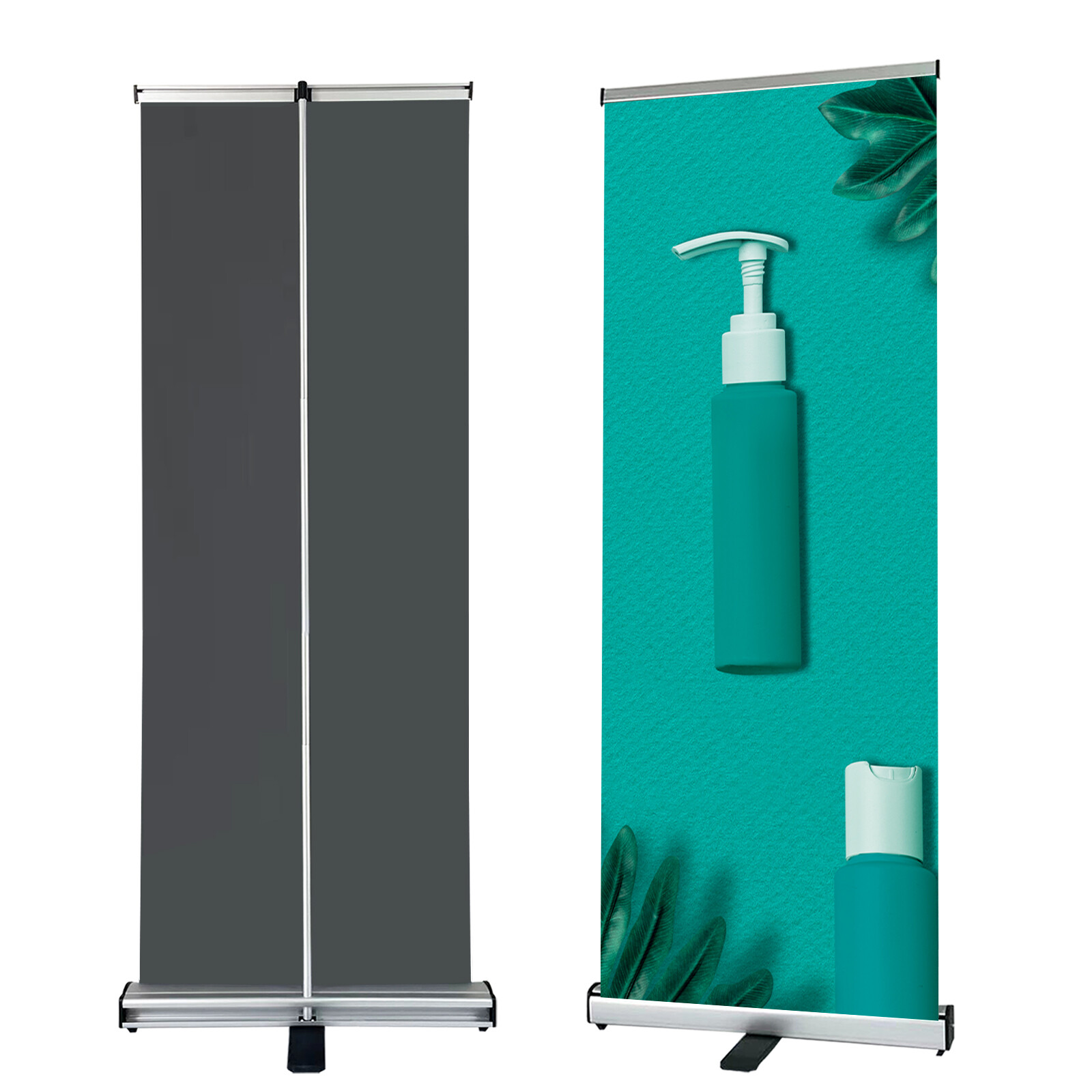 Standard Retractable Banner Stand with Carrying padded Canvas Bag and Box