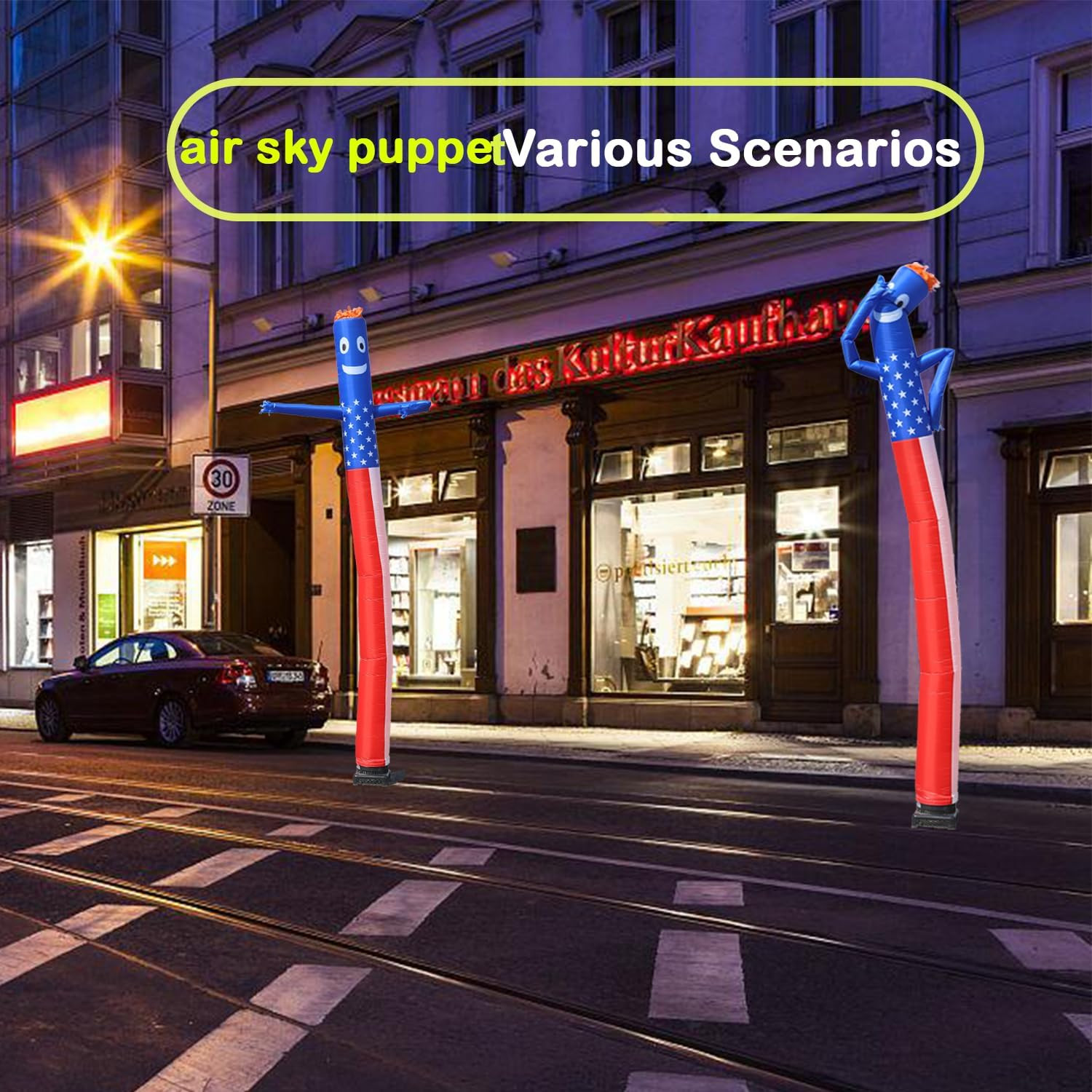 20FT Inflatable Tube Man for 18 » Blower (Blowers Not Included) Air Puppet Dance