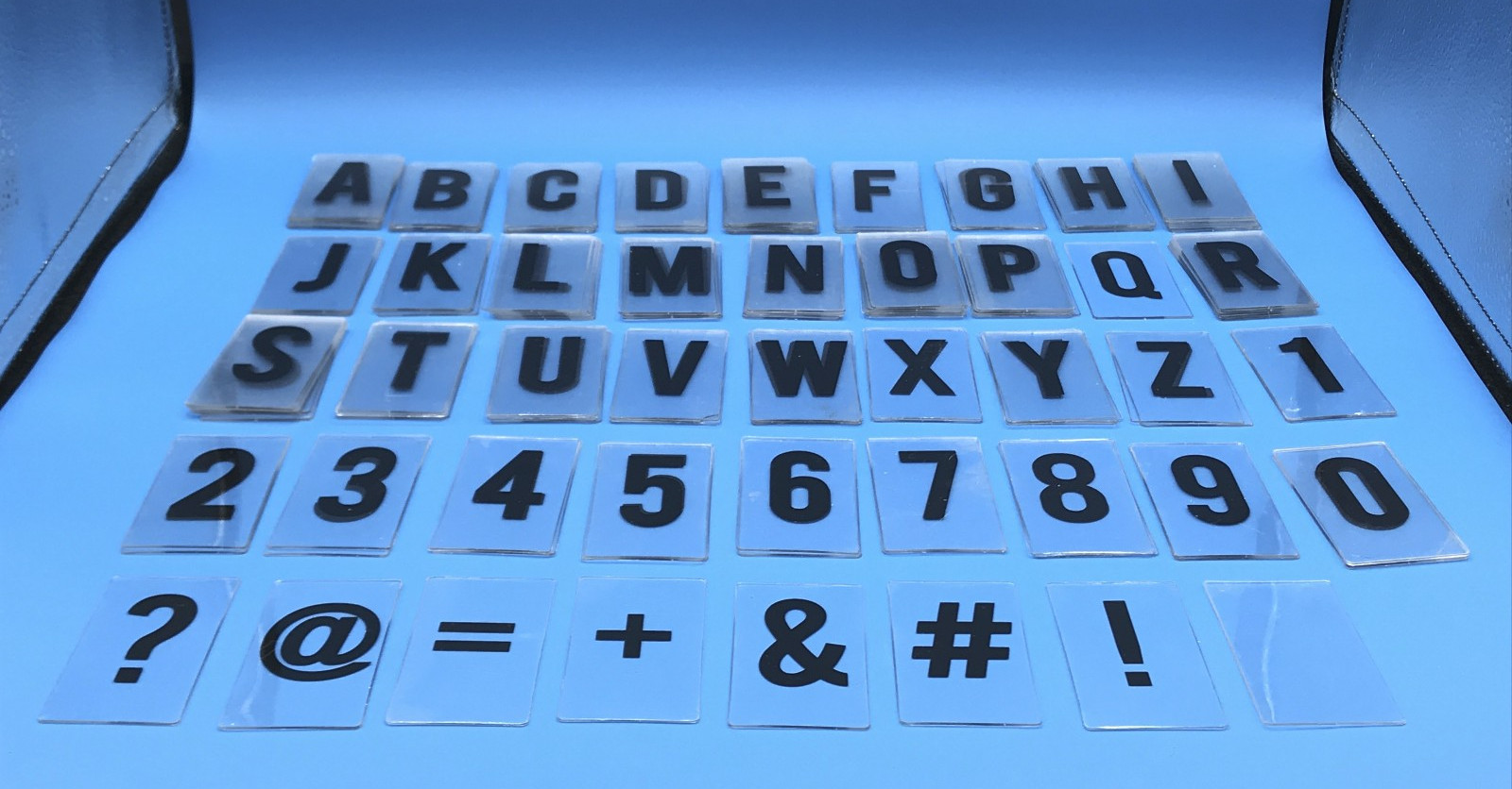 131 Piece Sign Letters Flexible Outdoor 3 x 1.625&Prime; Inch