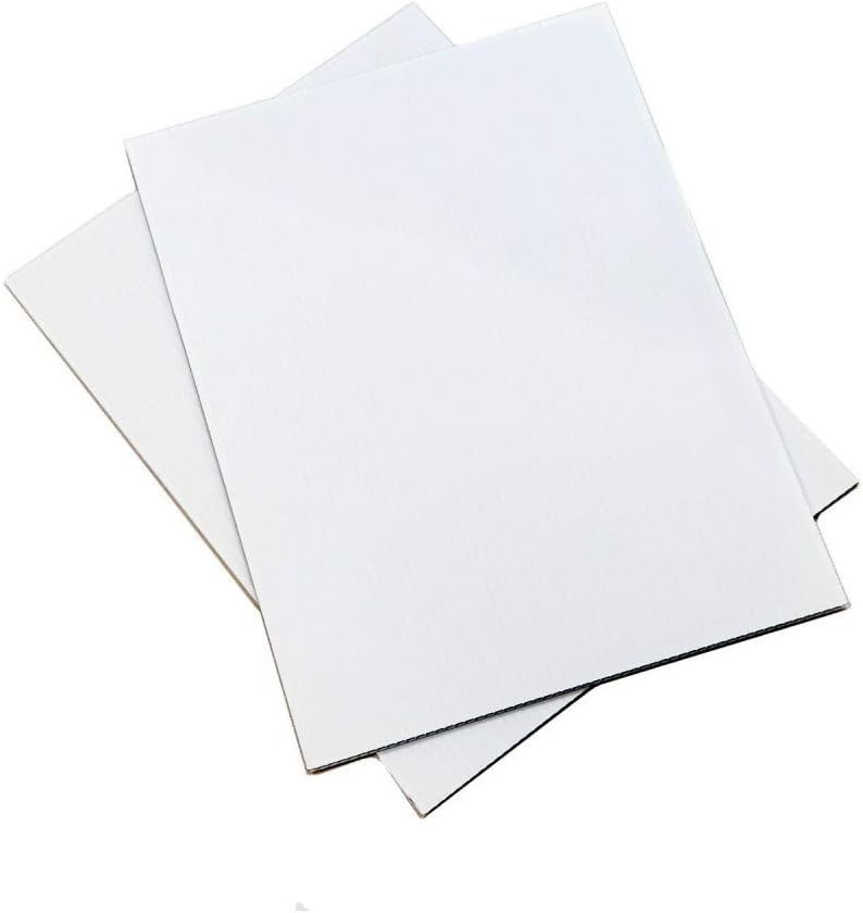 Corrugated Plastic Sign Boards White Black Yellow Blue 24×36 2 Pack Outdoor