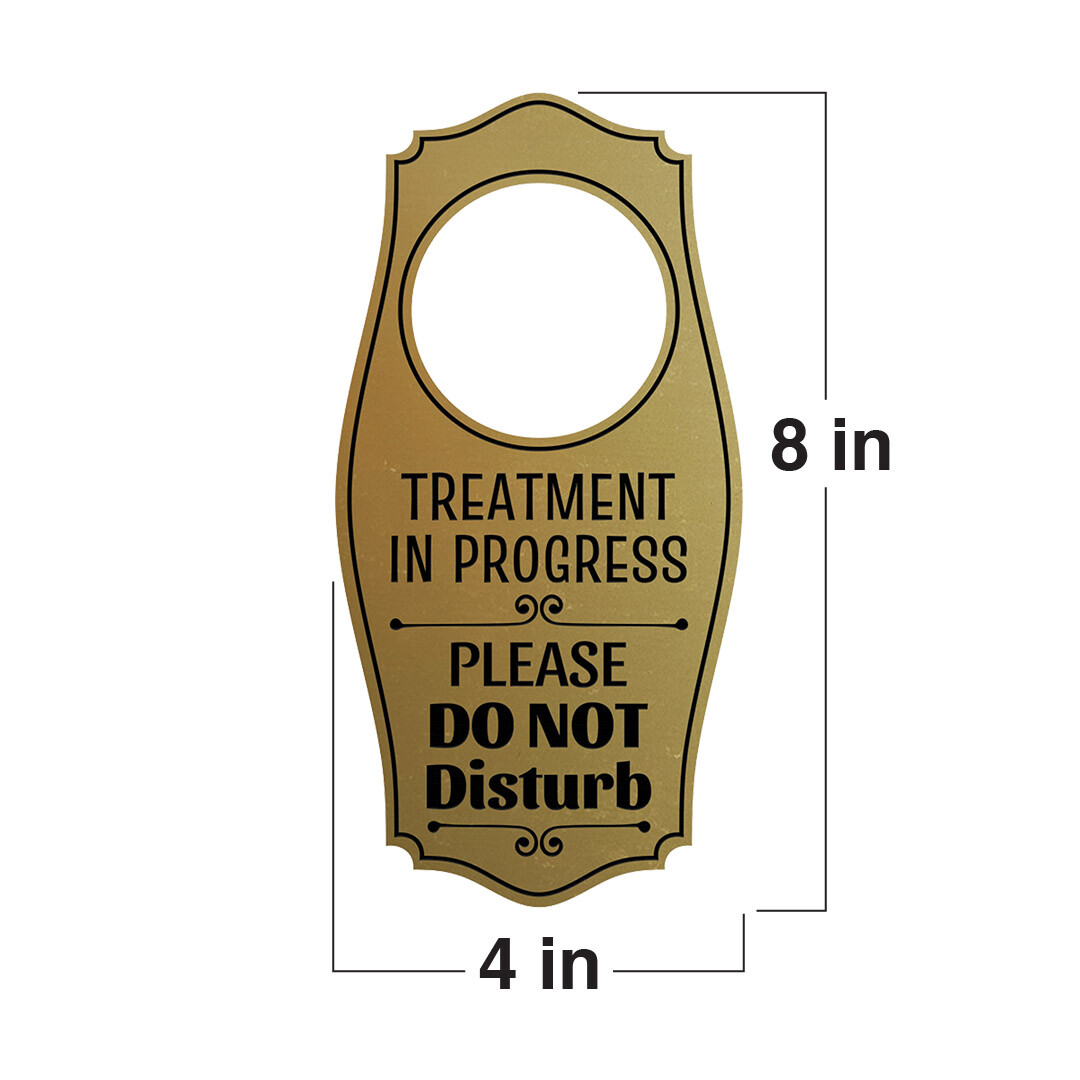 Treatment In Progress Please Do Not Disturb Door Hanger
