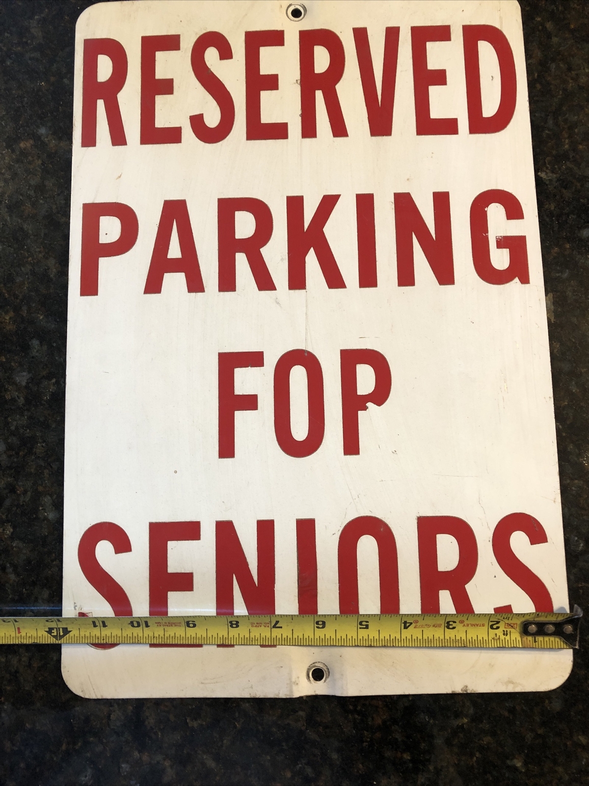 Metal Reserved Parking For Seniors Read