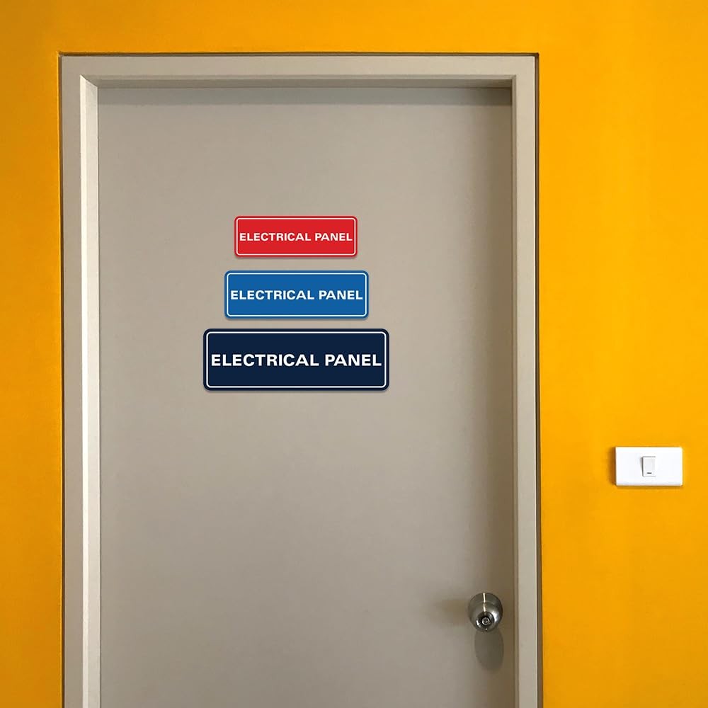 All Quality Electrical Panel Sign – Silver – Large (10 Pack)