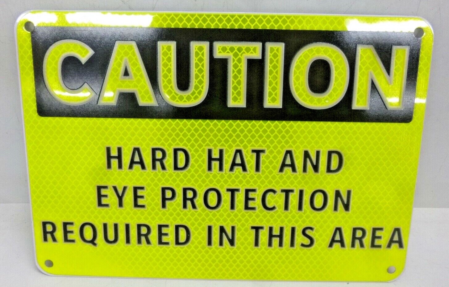 NEW BRADY Reflective Aluminum Caution Sign, 7&Prime; x 10&Prime;, BLK/YEL, « Hot », 102471