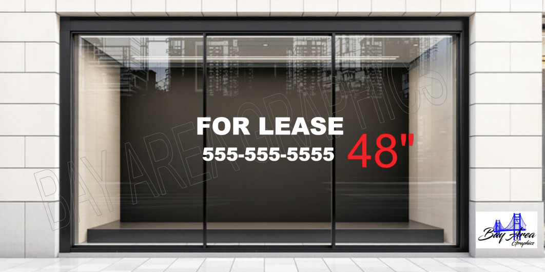 FOR LEASE Window Decal Business Sign Outdoor Vinyl All Weatherproof ORACAL 651