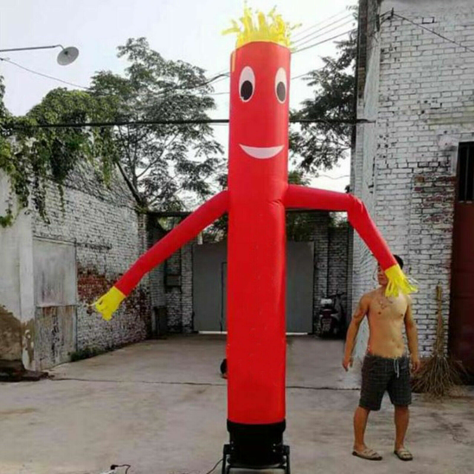 10ft Inflatable Tube Man Wind Sky Wavy Dancer Advertising Air Puppet No Blower