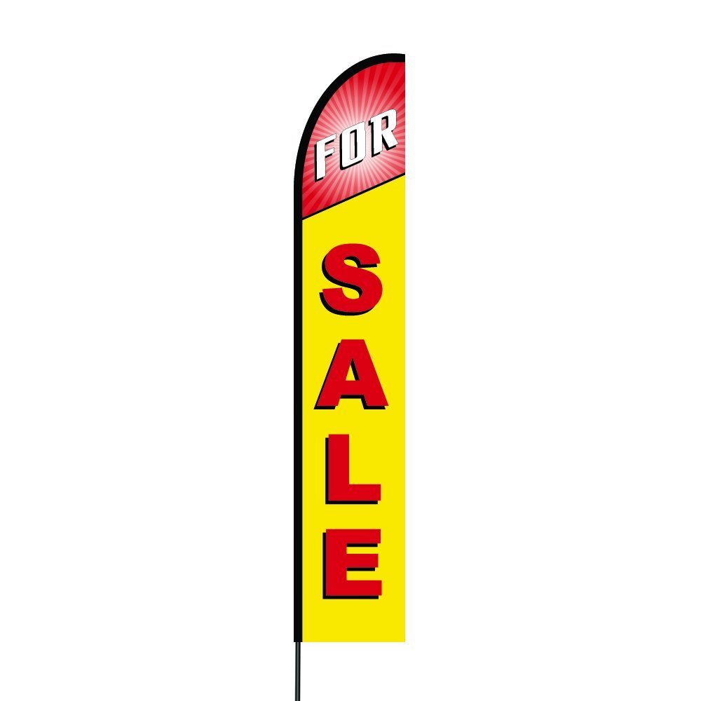 FOR SALE Swooper Flag Banner 15&prime; Feather Flutter Advertising Flex Banner Sign