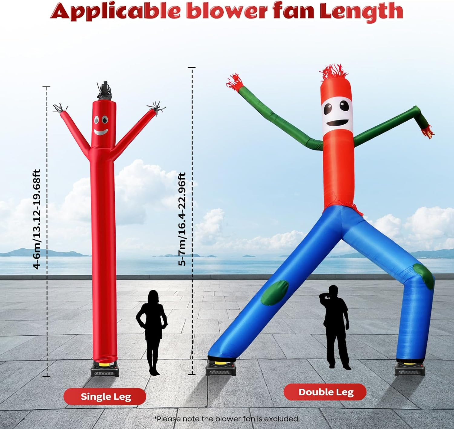 Inflatable Tube Man Blower, Inflatable Balloon Fan, Sky Dancer Blower for Waving