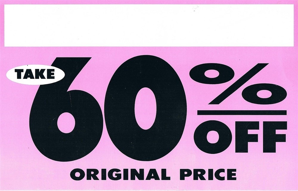 Store Display Fixtures 10 NEW HEAVY CARD STOCK SIGNS « TAKE 60% OFF »