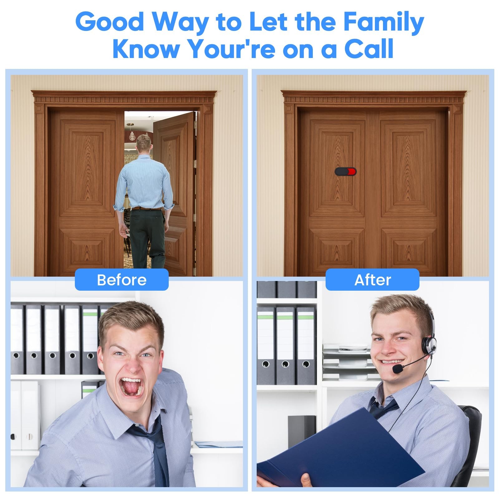 12 Pack Magnetic Privacy Sign for Office Door, Blank Red Green Slider Indicat…