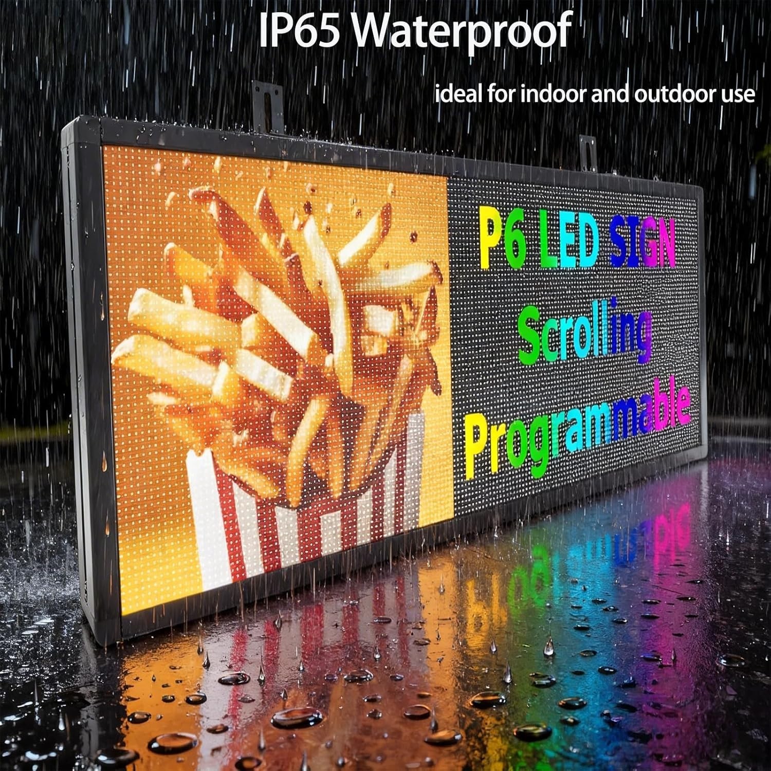 40&Prime;x17&Prime; Programmable LED Sign Scrolling Display Message Board P6 Full Multi-type
