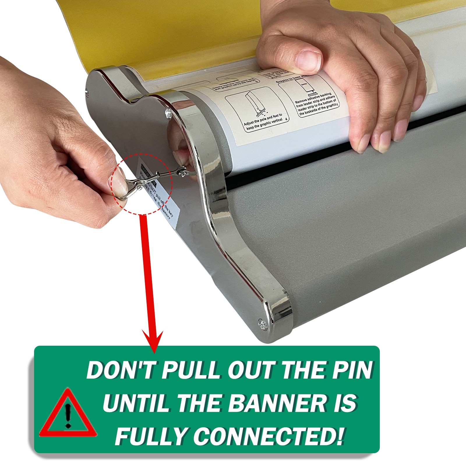 Deluxe Retractable Banner Stand 18&Prime;24&Prime;33.5&Prime;36&Prime;48&Prime;60&Prime;W (Stand ONLY) Widened Base