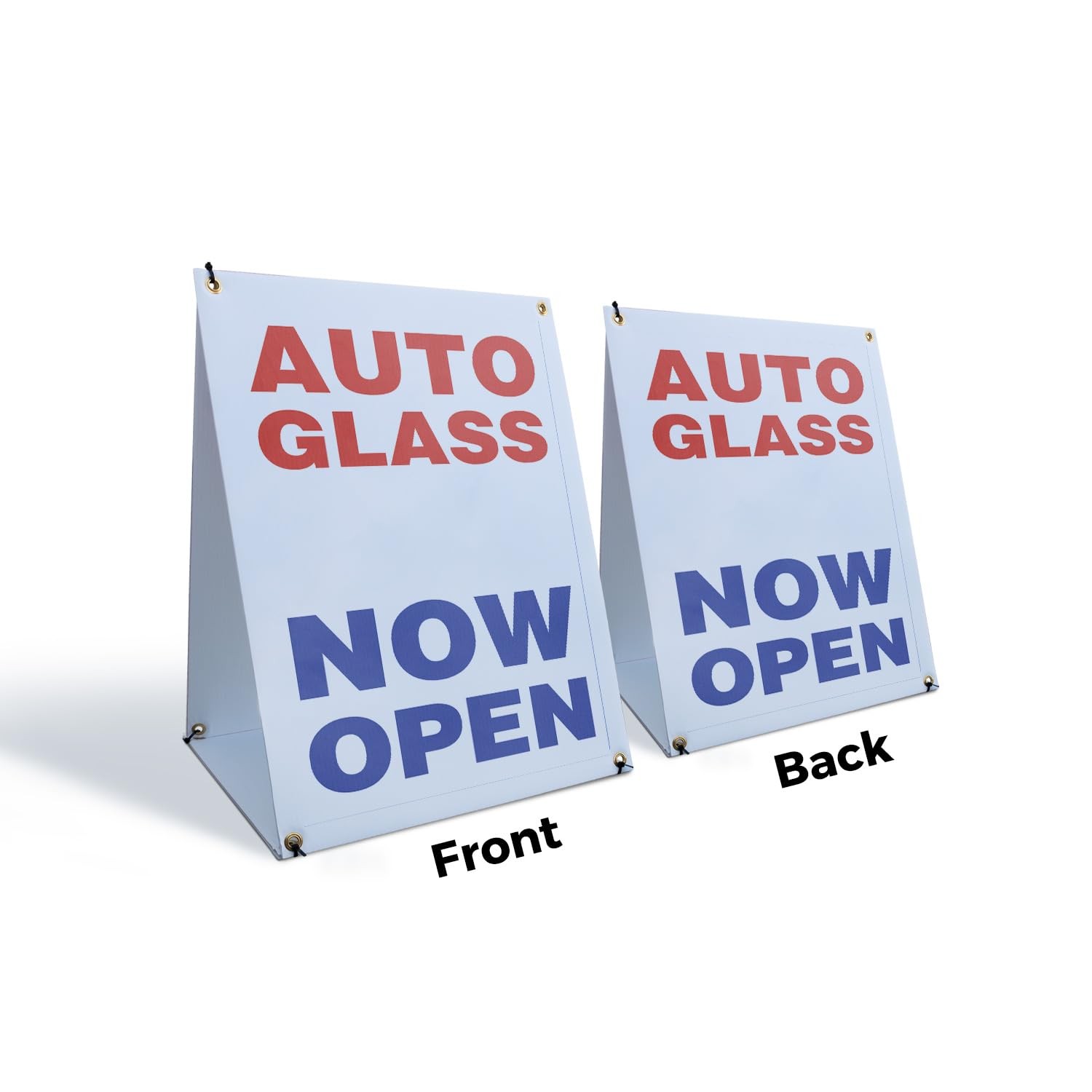Signmission Glass Now Open Sidewalk Sign 24 Inch X 36 Inch A-Frame Images On