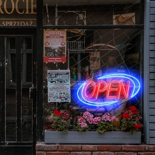 Open Signs for Business,Neon Open Sign Led,32&Prime;x 16&Prime;,Remote Control Open/Closed