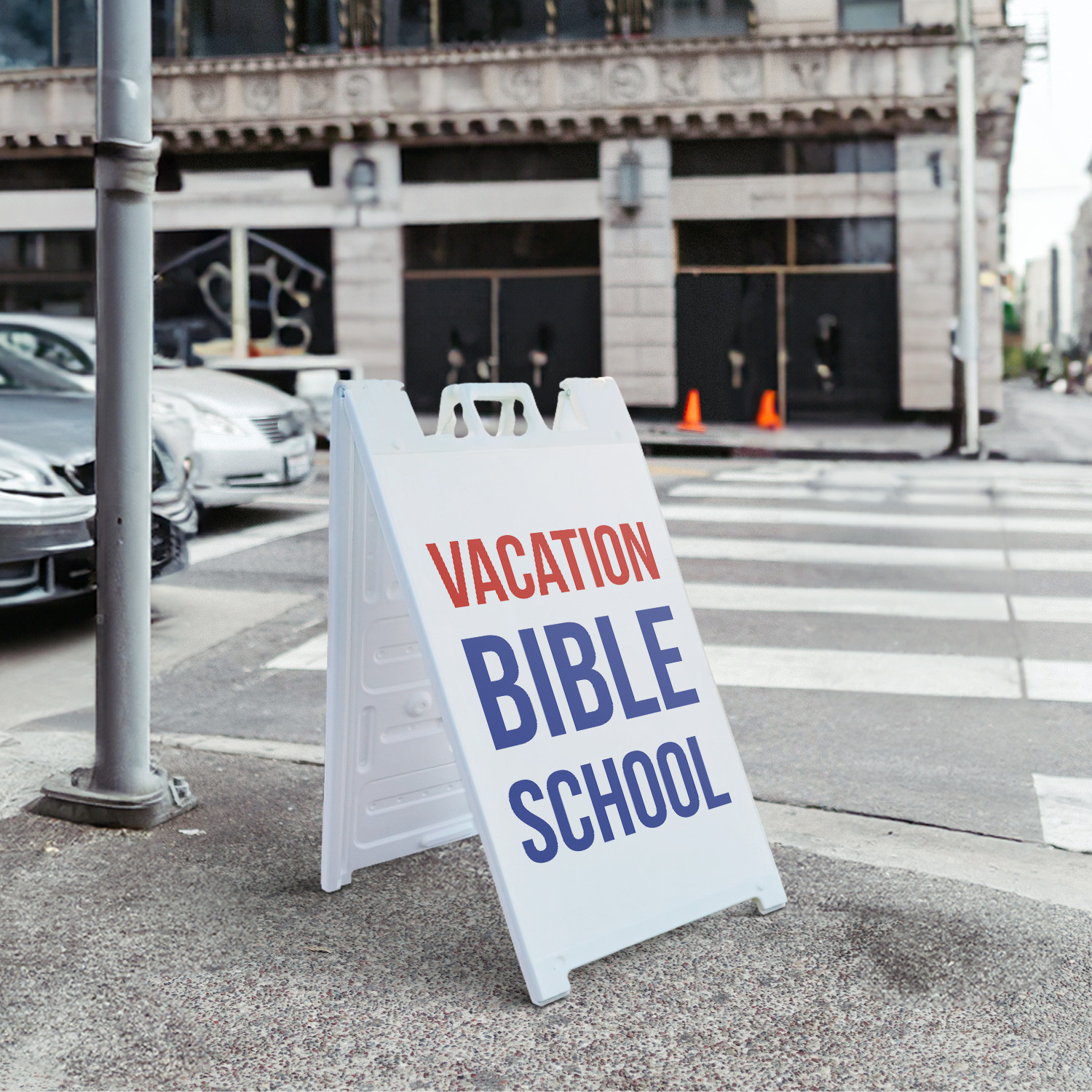 Vacation Bible School Heavy Duty A-Frame Sidewalk Sign Faith Based Community