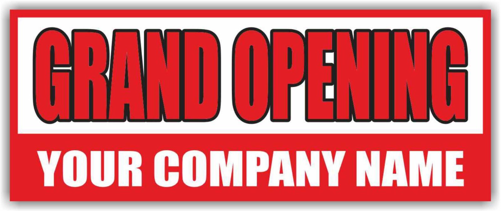 GRAND OPENING COMPANY NAME Advertising Banner Vinyl Sign Custom Business Name