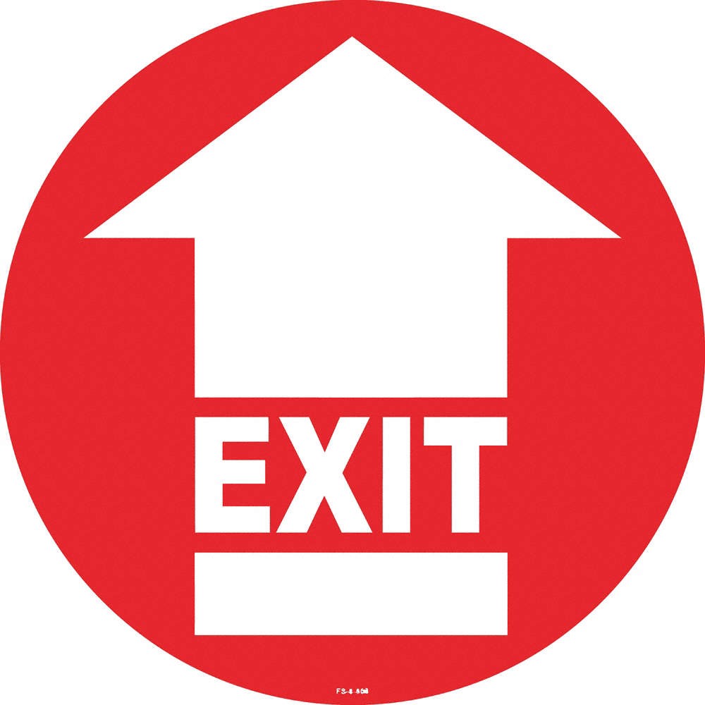 STRANCO INC FS-8-806 Anti-Slip Floor Sign,8in x 8in,Vinyl,PK2 484P67