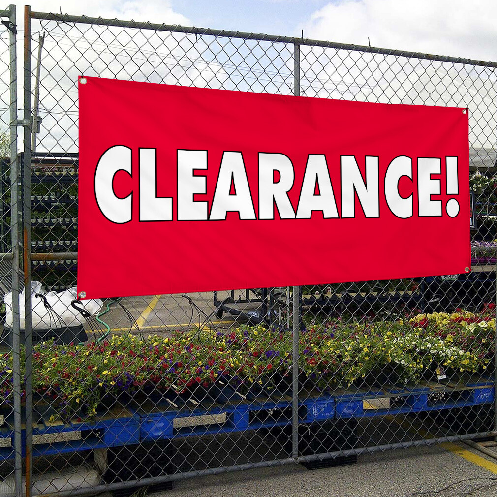 Vinyl Banner Multiple Sizes Clearance! Outdoor Advertising Printing Business