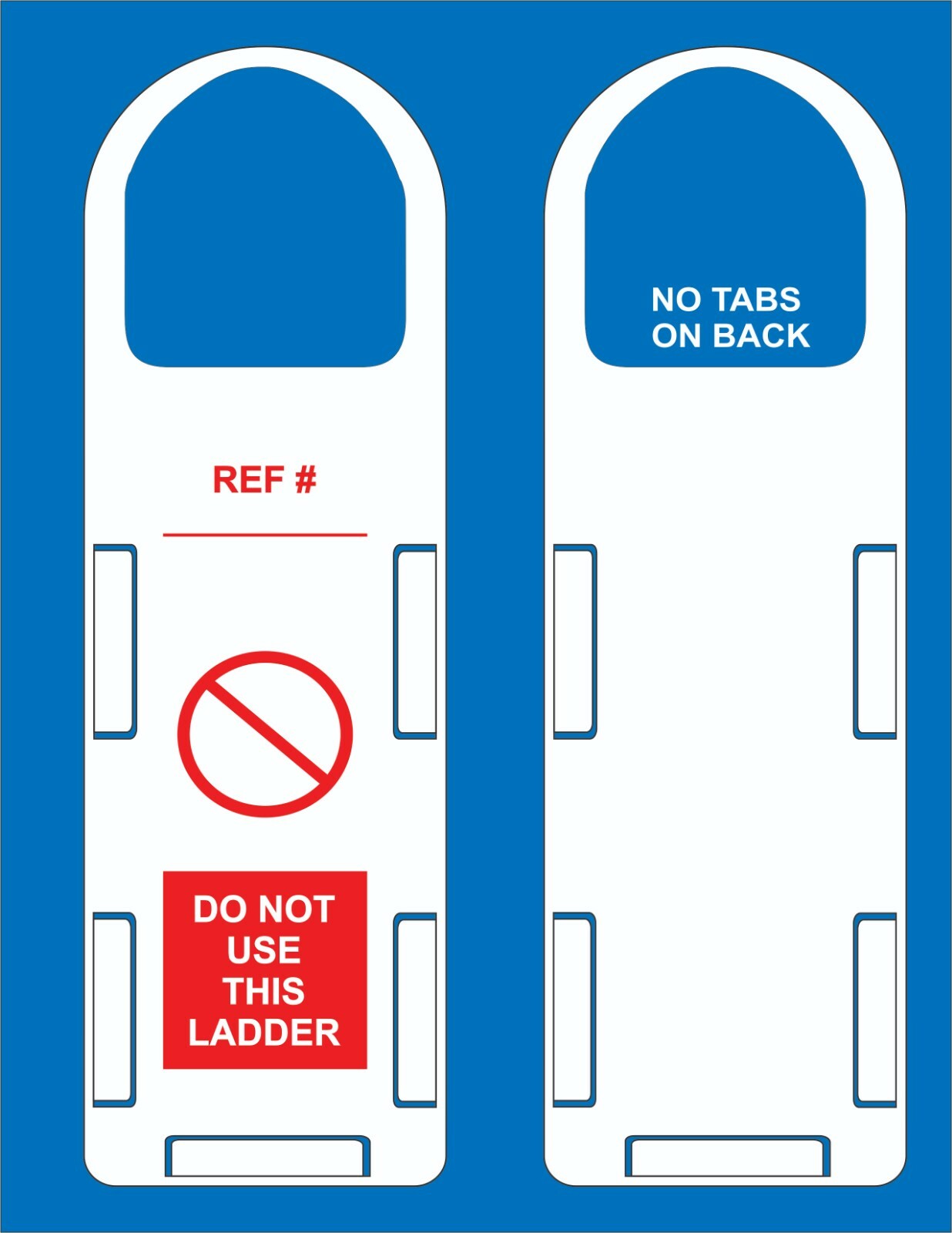 Ladder Tags Set (10 Holders, 10 Multi Colored Tags)