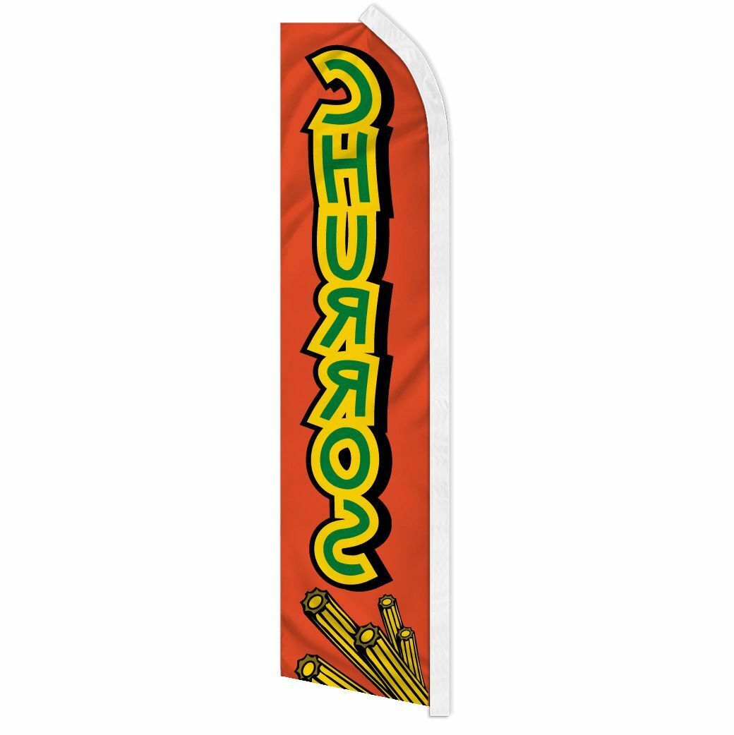 « CHURROS » advertising super flag swooper banner business sign food dessert