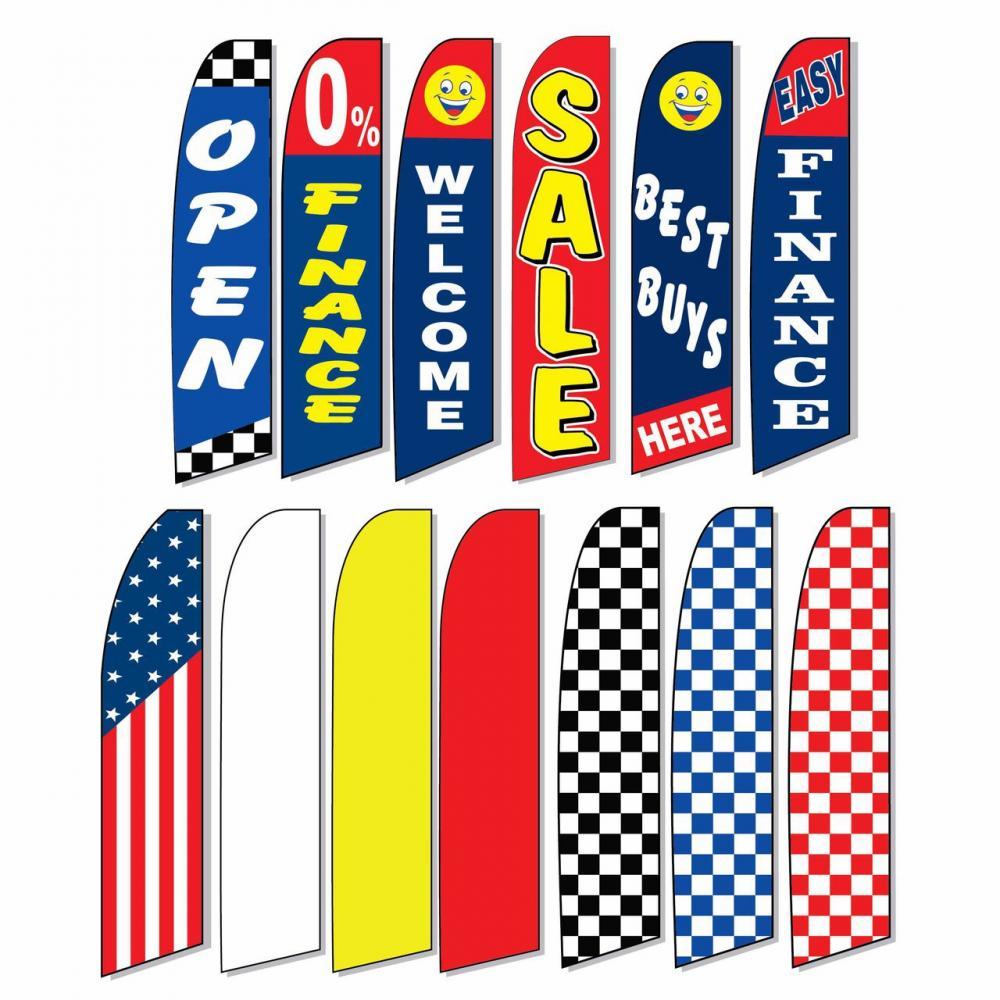 Swooper Feather Flutter Tall Flag | Flag Only | Speedy Delivery, Great Price!
