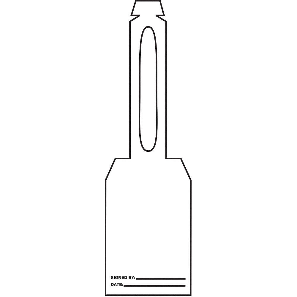ACCUFORM TAL370 Blank Tag,5-1/4 x 3-1/4 In,Wht,PK25 3VAY1