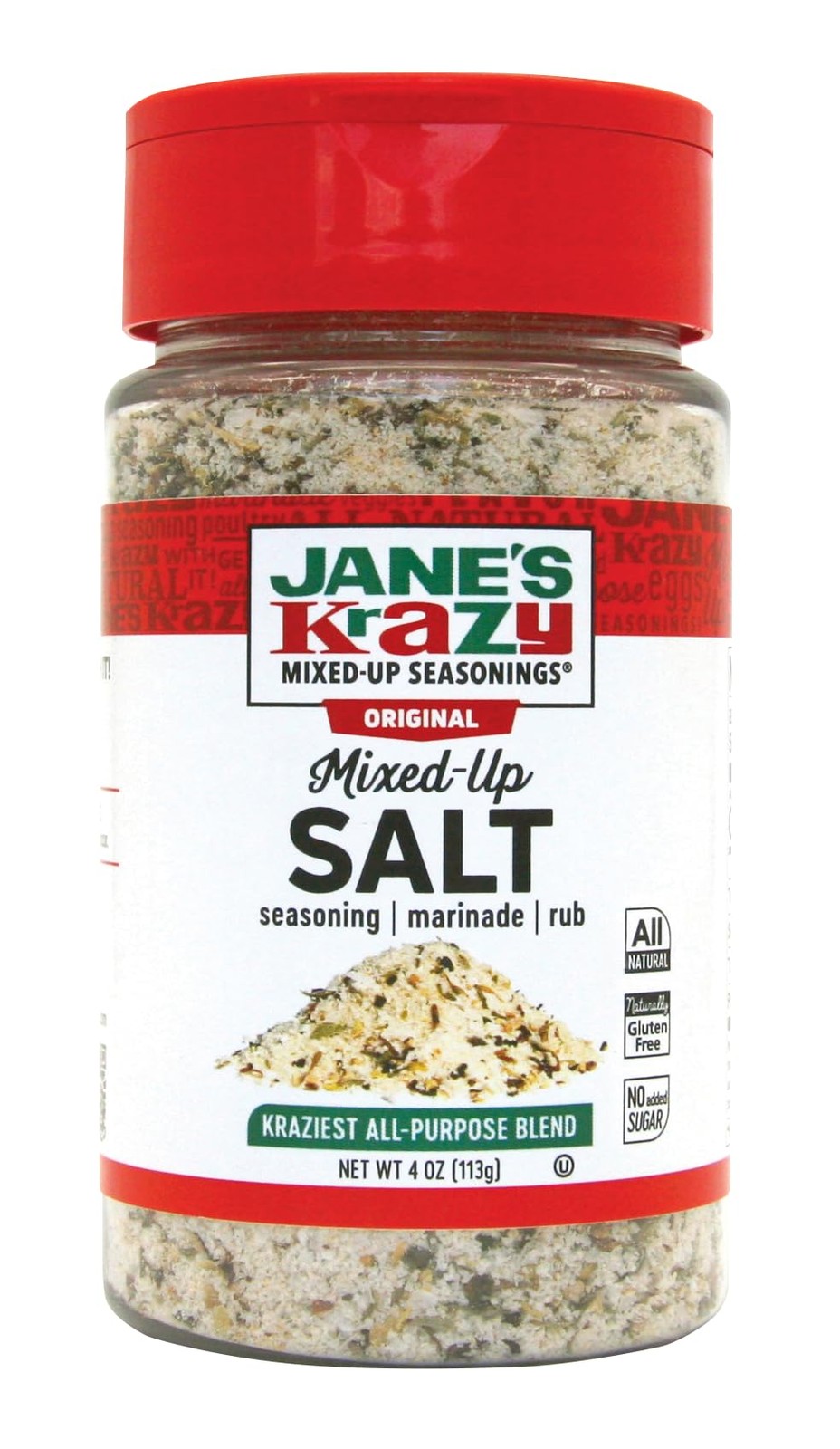Jane&rsquo;s Krazy Mixed Up Salt, 4 Ounce 4 ounce (Pack of 1)