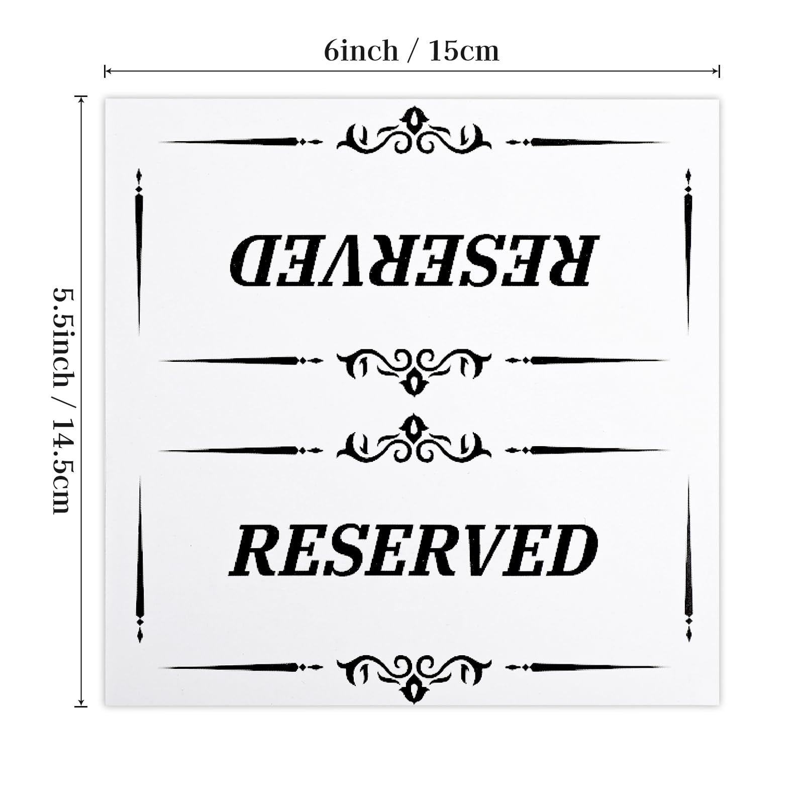 320 PCS Reserved Table Signs for Wedding, Cardstock Reservation Seat Signs Wh…